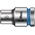 Wera 1/4 in Drive 6mm Standard Socket, 6 point, 23 mm Overall Length