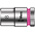 Wera 1/4 in Drive 8mm Standard Socket, 6 point, 23 mm Overall Length