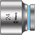 Wera 3/8 in Drive 24mm Standard Socket, 6 point, 32 mm Overall Length