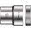 Wera 1/2 in Drive 15mm Standard Socket, 6 point, 37 mm Overall Length