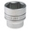 Teng Tools 1/2 in Drive 33mm Standard Socket, 6 point, 45.5 mm Overall Length