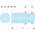 Facom 1/4 in Drive 9mm Deep Socket, 12 point, 50 mm Overall Length
