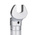 Gedore 8791 Series Open Ended Insert Spanner Head, 17 mm, Chrome Finish