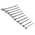 RS PRO 10-Piece Spanner Set, 8 → 19 mm, Chrome Vanadium Steel