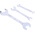RS PRO 3-Piece Open Ended Spanner Set, BA0 x BA2, BA4 x BA6, BA8 x BA10, Chrome Vanadium Steel