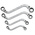 RS PRO 4-Piece Spanner Set, 3/8 x 7/16 → 3/4 x 7/8 in, Chrome Vanadium Steel
