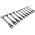 Facom 467BF Series 10-Piece Spanner Set, 8 → 19 mm, Chrome Vanadium Steel