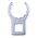 STAHLWILLE Spanner Head, 1/4 x 1/2 in, Chrome Finish