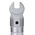 Gedore 8791 Series Square Spanner Head, 10 mm, Chrome Finish