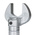 Gedore 8791 Series Open Ended Insert Spanner Head, 30 mm, 16mm Insert, Chrome Finish