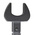 Gedore 7112 Series Open Ended Insert Spanner Head, 18 mm, 9 x 12mm Insert, Chrome Finish