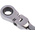 RS PRO Combination Ratchet Spanner, 8mm, Metric, Double Ended, 136 mm Overall