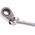 RS PRO Combination Ratchet Spanner, 8mm, Metric, Double Ended, 136 mm Overall