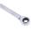 RS PRO Combination Ratchet Spanner, 8mm, Metric, Double Ended, 136 mm Overall