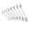 Facom 10-Piece Ring Spanner Set, 1/4 x 5/16 → 1.1/8 x 1.1/4 in