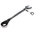 Facom Combination Ratchet Spanner, 24mm, Metric, Height Safe, Double Ended, 321 mm Overall
