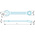 Facom Spanner, 65mm, Metric, Double Ended, 595 mm Overall