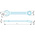 Facom Spanner, 70mm, Metric, Double Ended, 630 mm Overall