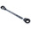 Facom Ratchet Ring Spanner, 8mm, Metric, Double Ended, 128 mm Overall