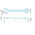 Facom Spanner, 7mm, Metric, Double Ended, 120 mm Overall