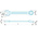 Facom Spanner, 9mm, Metric, Double Ended, 135 mm Overall