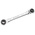 Facom Ratchet Ring Spanner, 12 x 14mm, Metric, Double Ended, 190 mm Overall