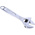 Facom Adjustable Spanner, 206 mm Overall, 27mm Jaw Capacity, Metal Handle
