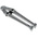 Facom Adjustable Spanner, 245 mm Overall, 100mm Jaw Capacity, Metal Handle