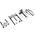 Gedore Gear Bearing Puller, 90.0 mm, 110.0 mm, 5 → 60 mm, 40 → 120 mm Capacity, 4-Piece