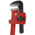 Ega-Master Pipe Wrench, 355.6 mm Overall, 25.4mm Jaw Capacity, Metal Handle