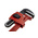 Ega-Master Pipe Wrench, 609.6 mm Overall, 50.08mm Jaw Capacity, Metal Handle