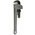 Ega-Master Pipe Wrench, 254.0 mm Overall, 25.4mm Jaw Capacity, Metal Handle