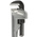 Ega-Master Pipe Wrench, 457.2 mm Overall, 50.08mm Jaw Capacity, Metal Handle