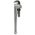 Ega-Master Pipe Wrench, 457.2 mm Overall, 50.08mm Jaw Capacity, Metal Handle