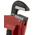 Ega-Master Pipe Wrench, 250.0 mm Overall, 25.4mm Jaw Capacity, Metal Handle