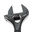 Facom Adjustable Spanner, 200 mm Overall, 40mm Jaw Capacity, Metal Handle