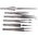 RS PRO Nickel Plated Steel, Tweezer Set
