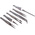 RS PRO Nickel Plated Steel, Tweezer Set