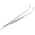 RS PRO 150 mm, Stainless Steel, Flat; Serrated, Tweezers
