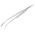 RS PRO 150 mm, Stainless Steel, Flat; Serrated, Tweezers