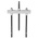 Facom Hydraulic Bearing Puller, 25 → 100 mm Capacity, 1t Force