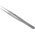 RS PRO 120 mm, Stainless Steel, Flat; Rounded, Tweezers