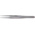 RS PRO 120 mm, Stainless Steel, Flat; Rounded, Tweezers