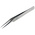 RS PRO 115 mm, Stainless Steel, Oblique, Tweezers