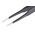 Bernstein 120 mm, Stainless Steel, Flat; Rounded, ESD Tweezers