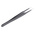Bernstein 120 mm, Stainless Steel, Flat; Rounded, ESD Tweezers