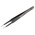 Bernstein 120 mm, Stainless Steel, Flat; Rounded, ESD Tweezers