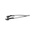 ideal-tek 130 mm, PEEK (Tip), Stainless Steel (Body), Flat, ESD Tweezers