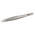 RS PRO 120 mm, Stainless Steel, Flat, Tweezers
