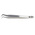 RS PRO 120 mm, Stainless Steel, Flat, Tweezers